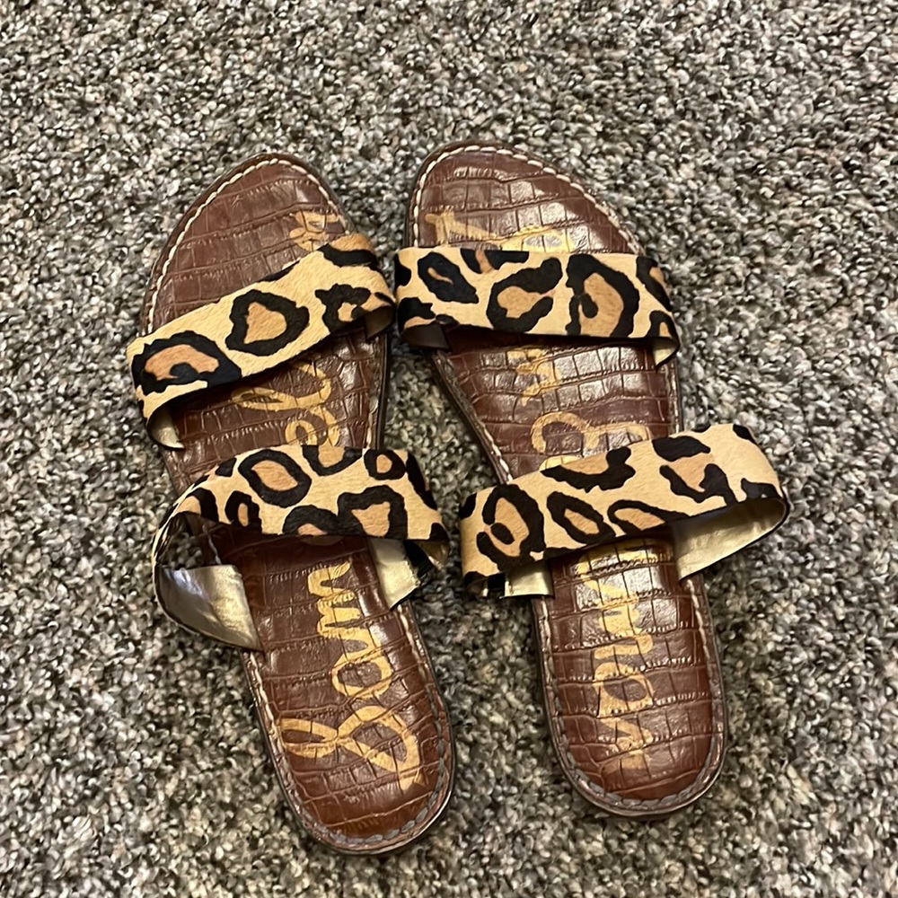 Sam edelman gala sandal 9 leopard print